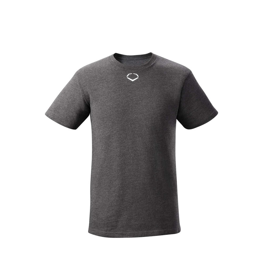 EvoShield Youth Heather Short Sleeve Tee - Charcoal, Small
