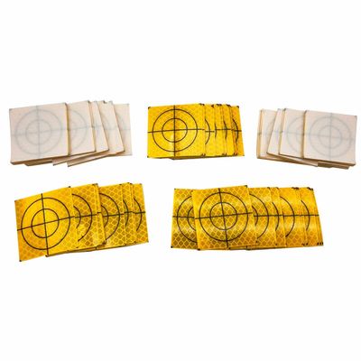 New 100PCS Yellow Reflector Sheet 50X50MM Reflective Target for Total Station