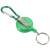 Alomejor 3Pcs Reel Key Chain Fly Fishing Heavy Duty Retractable Reel Chain Key Holder Split Ring Steel Cord Reel(Green) view 1