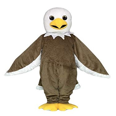 rushopn Light Brown Eagle Mascot Costume