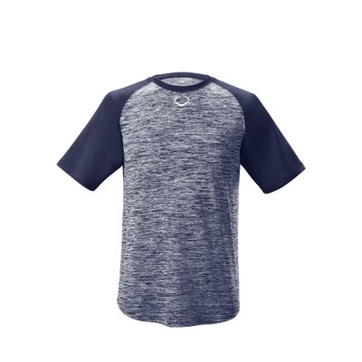 EvoShield Youth E304 Performance Pullover Tech Tee, Navy - Small
