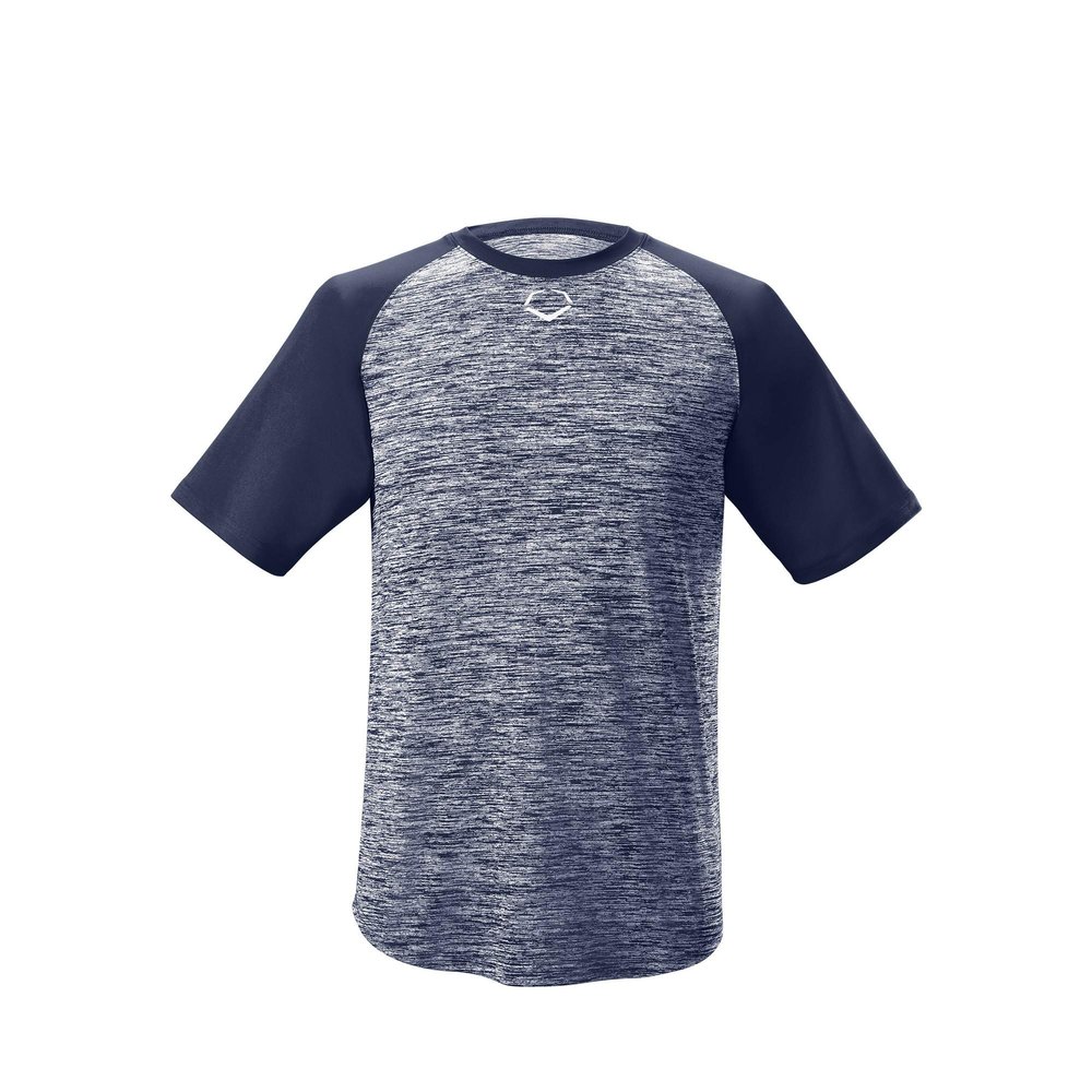 EvoShield Youth E304 Performance Pullover Tech Tee, Navy - Small