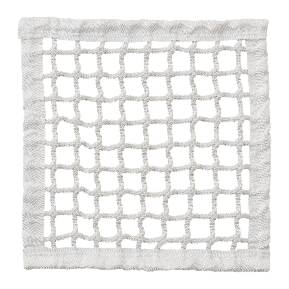 Champion Sports Lacrosse Goal Net - 8mm Official Size White Nylon Net Replacement (Pack of 2)