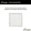Champion Sports Lacrosse Goal Net - 8mm Official Size White Nylon Net Replacement (Pack of 2) view 3