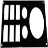 PBR Products Fits Honda Pioneer 1000 Stereo 3" Hole mounting Bracket 6 Switch 2 Power Outlet Holes view 1