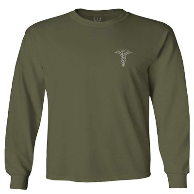 0066. Mother Gift I'm a Nurse RN Nurse Registered Men's Long Sleeve t Shirt (Olive, Small)