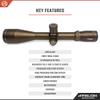 Athlon Optics Ares ETR Riflescope 4.5-30x56 34mm APRS1 FFP IR MIL Reticle view 3