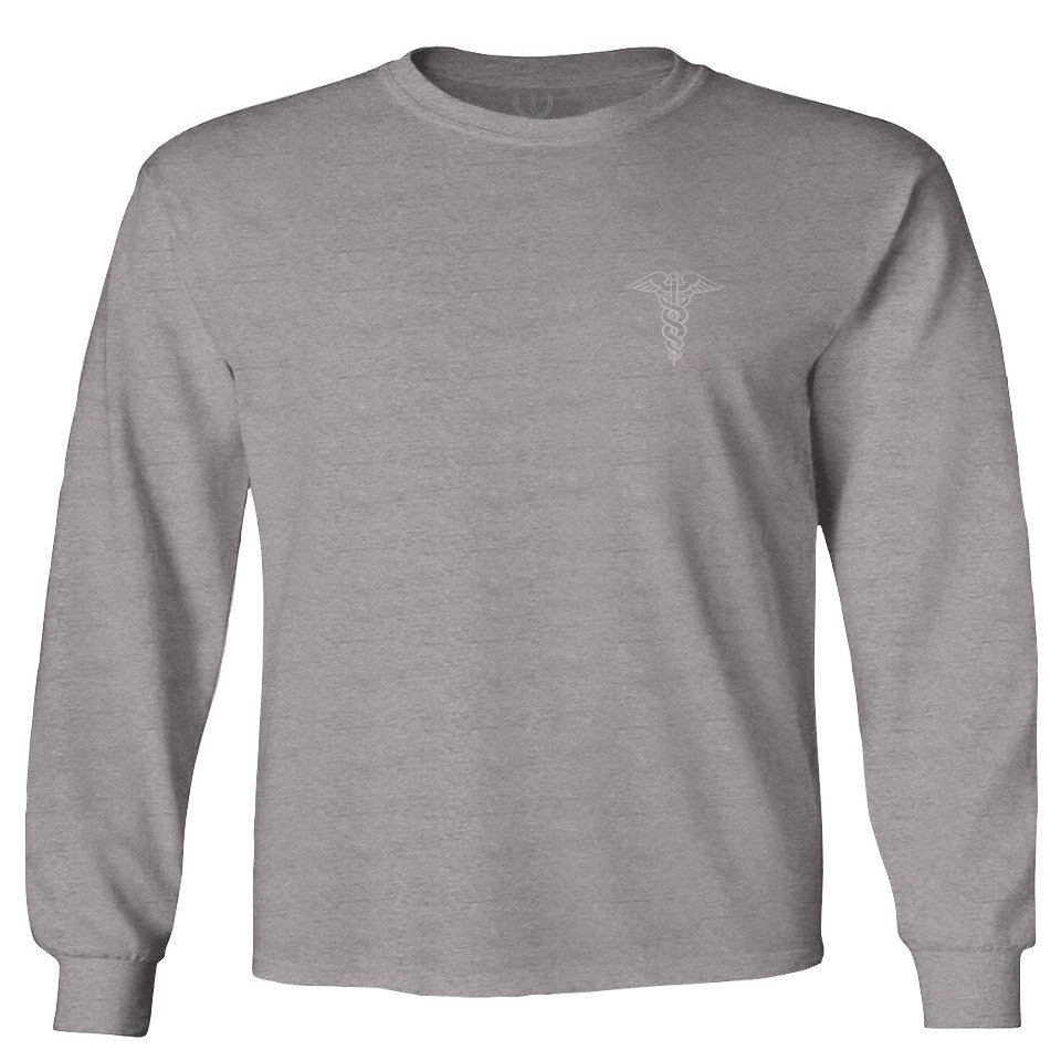 0066. Mother Gift I'm a Nurse RN Nurse Registered Men's Long Sleeve t Shirt (Light Gray 2X Large)