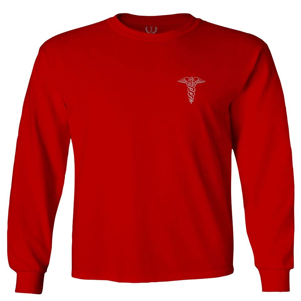 0066. Mother Gift I'm a Nurse RN Nurse Registered Men's Long Sleeve t Shirt (Red, 2X Large)