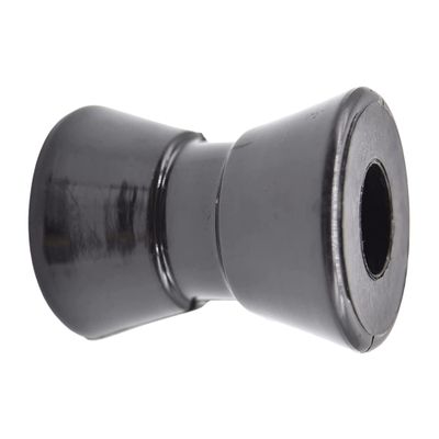 MARINE CITY PU Black Rigid Chemical Resistant Shock-Absorbing Strong Roller for Bow Anchor Pivoting Head Roller Holder Replacement (Length 2 Inches, Hole Diameter 5/8) (1 Pc)