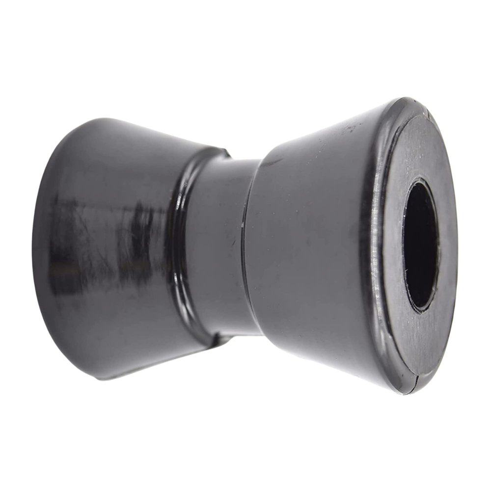 MARINE CITY PU Black Rigid Chemical Resistant Shock-Absorbing Strong Roller for Bow Anchor Pivoting Head Roller Holder Replacement (Length 2 Inches, Hole Diameter 5/8) (1 Pc)