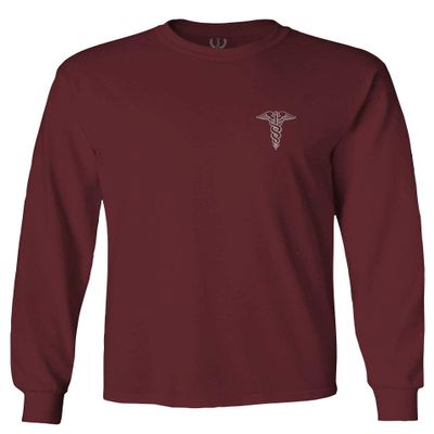 0066. Mother Gift I'm a Nurse RN Nurse Registered Men's Long Sleeve t Shirt (Maroon 2X Large)