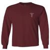 0066. Mother Gift I'm a Nurse RN Nurse Registered Men's Long Sleeve t Shirt (Maroon 2X Large) view 1