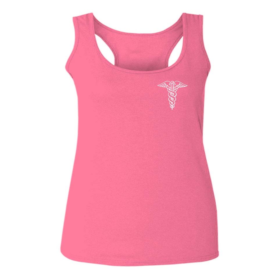 0066. Mother Gift I'm a Nurse RN Nurse Registered Women's Tank Top Racerback (Pink Small)