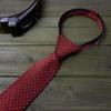 Spring Notion Boy's Dotted Woven Zipper Tie Red Small view 3