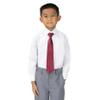 Spring Notion Boy's Dotted Woven Zipper Tie Red X-Large view 4