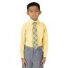 Spring Notion Boy's Tartan Plaid Woven Zipper Tie Yellow Medium view 3