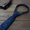 Spring Notion Boy's Dotted Camouflage Woven Zipper Tie Navy Medium view 3