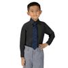 Spring Notion Boy's Dotted Camouflage Woven Zipper Tie Navy Medium view 4
