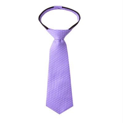Spring Notion Boy's Dotted Woven Zipper Tie Ultra Violet X-Large