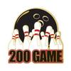 200 Game Bowling Lapel Pins - Bowling Enamel Pins 30 Pack view 1