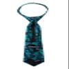 Spring Notion Boy's Dotted Camouflage Woven Zipper Tie Black Small view 2