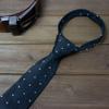 Spring Notion Boy's Dotted Camouflage Woven Zipper Tie Black Small view 3