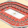 NHL Chicago Blackhawks Nhl 5 Layer Stadiumviews 3D Wall Art, 17" x 13" x 5/8", Brown view 3