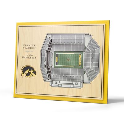 YouTheFan NCAA Iowa Hawkeyes 5-Layer StadiumView 3D Wall Art - Kinnick Stadium