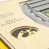 YouTheFan NCAA Iowa Hawkeyes 5-Layer StadiumView 3D Wall Art - Kinnick Stadium view 4
