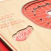 YouTheFan NHL Detroit Red Wings 5-Layer StadiumViews 3D Wall Art, 17" x 13" x 5/8", Brown view 4