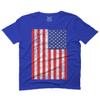 0073. Vintage u.s. American Flag United States of America USA Proud Patriotic Style for Men T Shirt (Royal 2X-Large) view 1