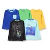 Amazon Brand - Spotted Zebra Boys' Long-Sleeve T-Shirts, 5-Pack Space Dino, 4T view 1