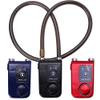 Smart Lock APP Control Bluetooth Anti Theft Alarm Chain Lock with 105dB Alarm Automatic Manual Locking for Bikes Motorcycle Gates(Red) view 3