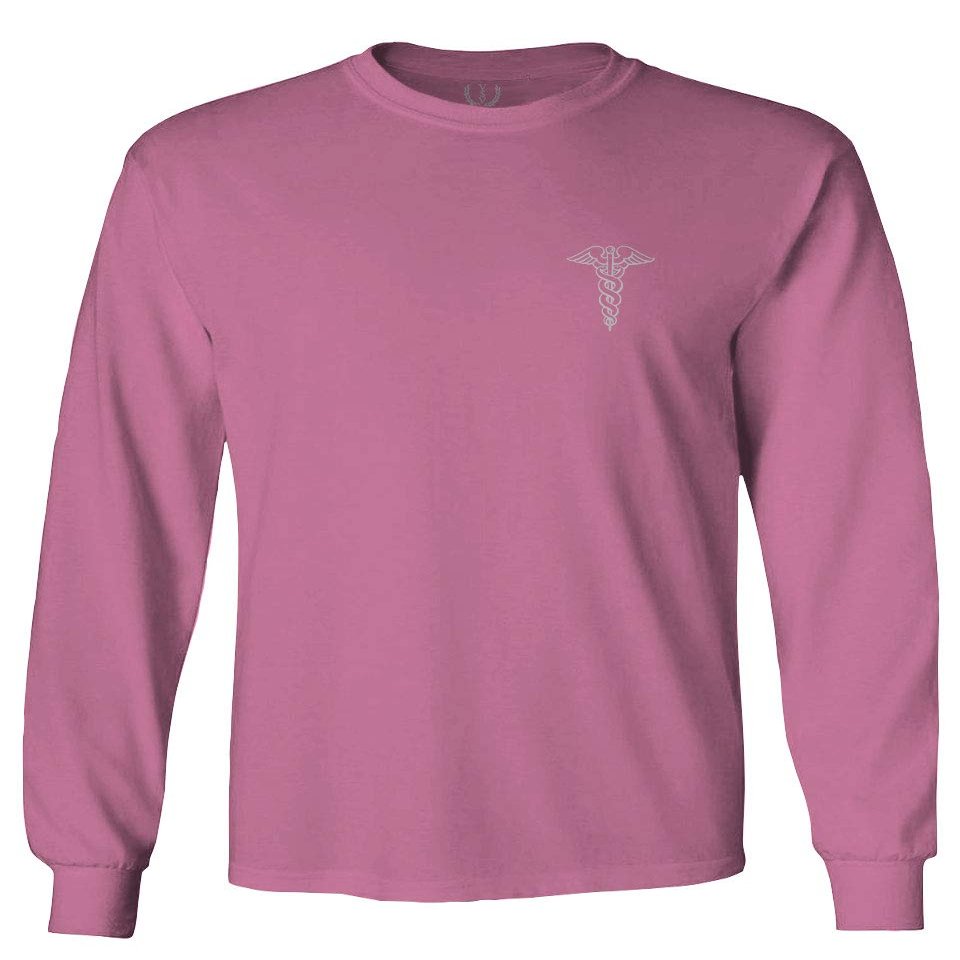 0066. Mother Gift I'm a Nurse RN Nurse Registered Men's Long Sleeve t Shirt (Pink X-Large)