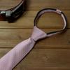 Spring Notion Boy's Dotted Woven Zipper Tie Pink Copper Medium view 3