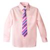 Spring Notion Boy's Striped Woven Zipper Tie Pink Small view 4