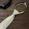 Spring Notion Boy's Dotted Woven Zipper Tie Champagne X-Large view 3