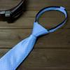 Spring Notion Boy's Dotted Woven Zipper Tie Light Blue X-Large view 3