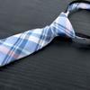 Spring Notion Boy's Tartan Plaid Woven Zipper Tie Purple Small view 2