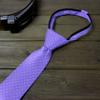 Spring Notion Boy's Dotted Woven Zipper Tie Ultra Violet Large view 3