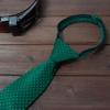 Spring Notion Boy's Dotted Woven Zipper Tie Emerald X-Large view 3
