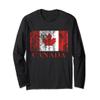 Canada Distressed Canadian Flag Long Sleeve Shirt view 1