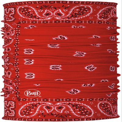 Buff CoolNet UV Neck Gaiter, UPF 50 Sun Protection, Breathable, Cooling Bandana, Versatile, Quick Dry Face Mask, Santana Red, Adult Size
