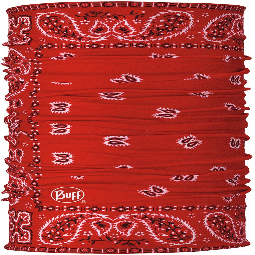 Buff CoolNet UV Neck Gaiter, UPF 50 Sun Protection, Breathable, Cooling Bandana, Versatile, Quick Dry Face Mask, Santana Red, Adult Size