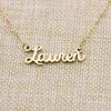 Yiyang Personalized Pendant Jewelry Name Necklace 14K Gold Plated Stainless Steel Birthday Gift for Women Lauren view 2