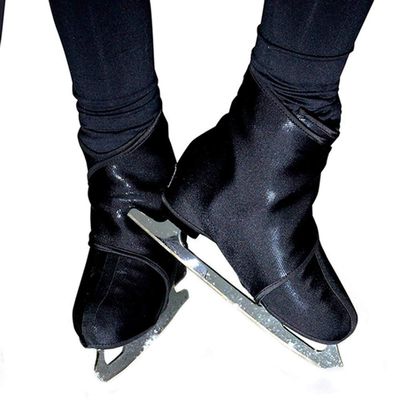 Gr8Sk8Stuff Sk8Wraps - Insulated Skate Boot Covers (Black Sparkle, Size XLG)