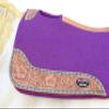CHALLENGER Horse Saddle PAD Western Contoured Wool Felt Moisture Wicking Purple 39RT04PR view 2