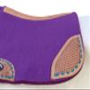 CHALLENGER Horse Saddle PAD Western Contoured Wool Felt Moisture Wicking Purple 39RT04PR view 3