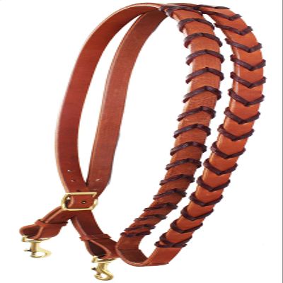 CHALLENGER Horse Western Leather Latigo Laced Barrel Contest Reins 66RT10LT